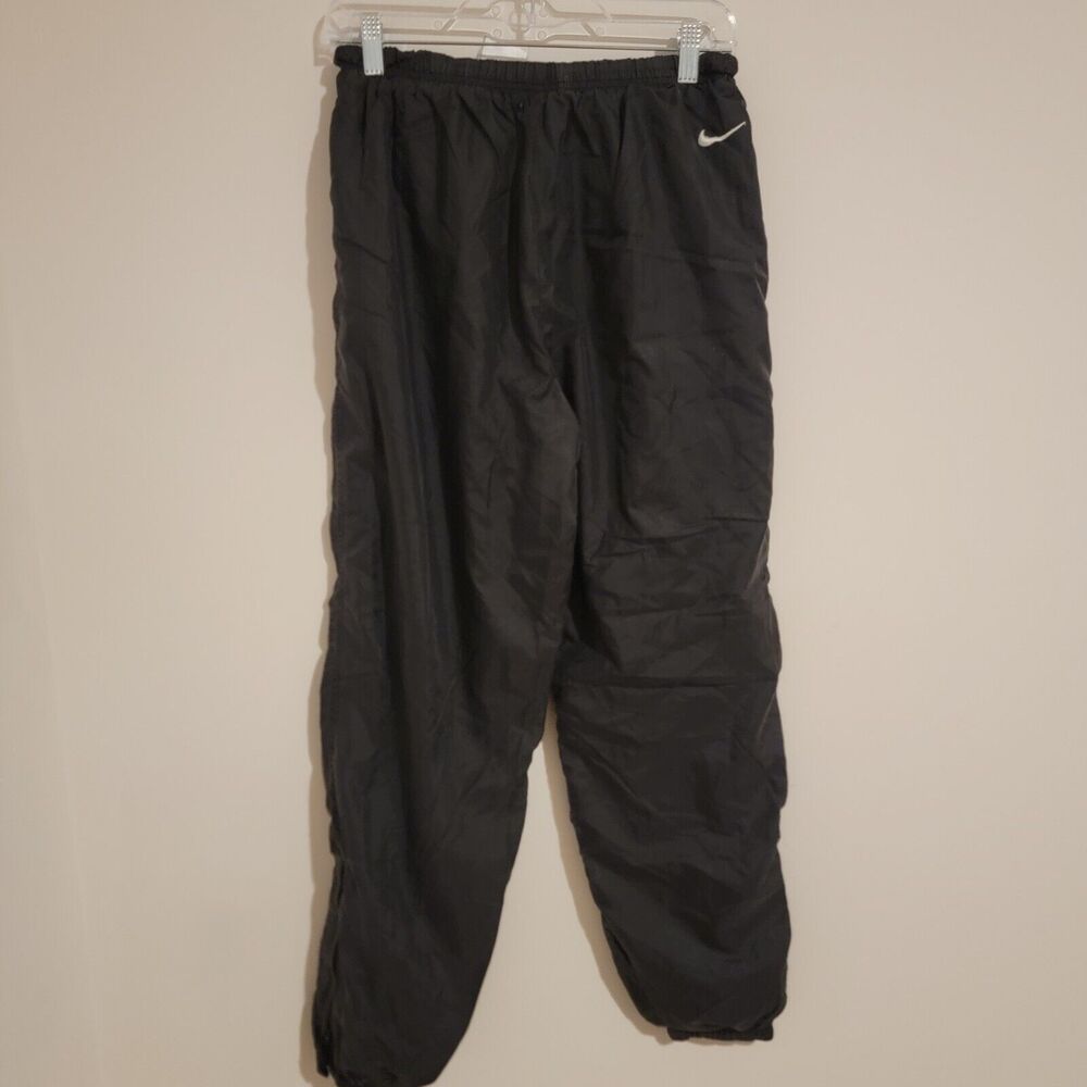 Vintage Womens Nike Track‎ Pants Size Large L Lined Black Logo Jogger 90S